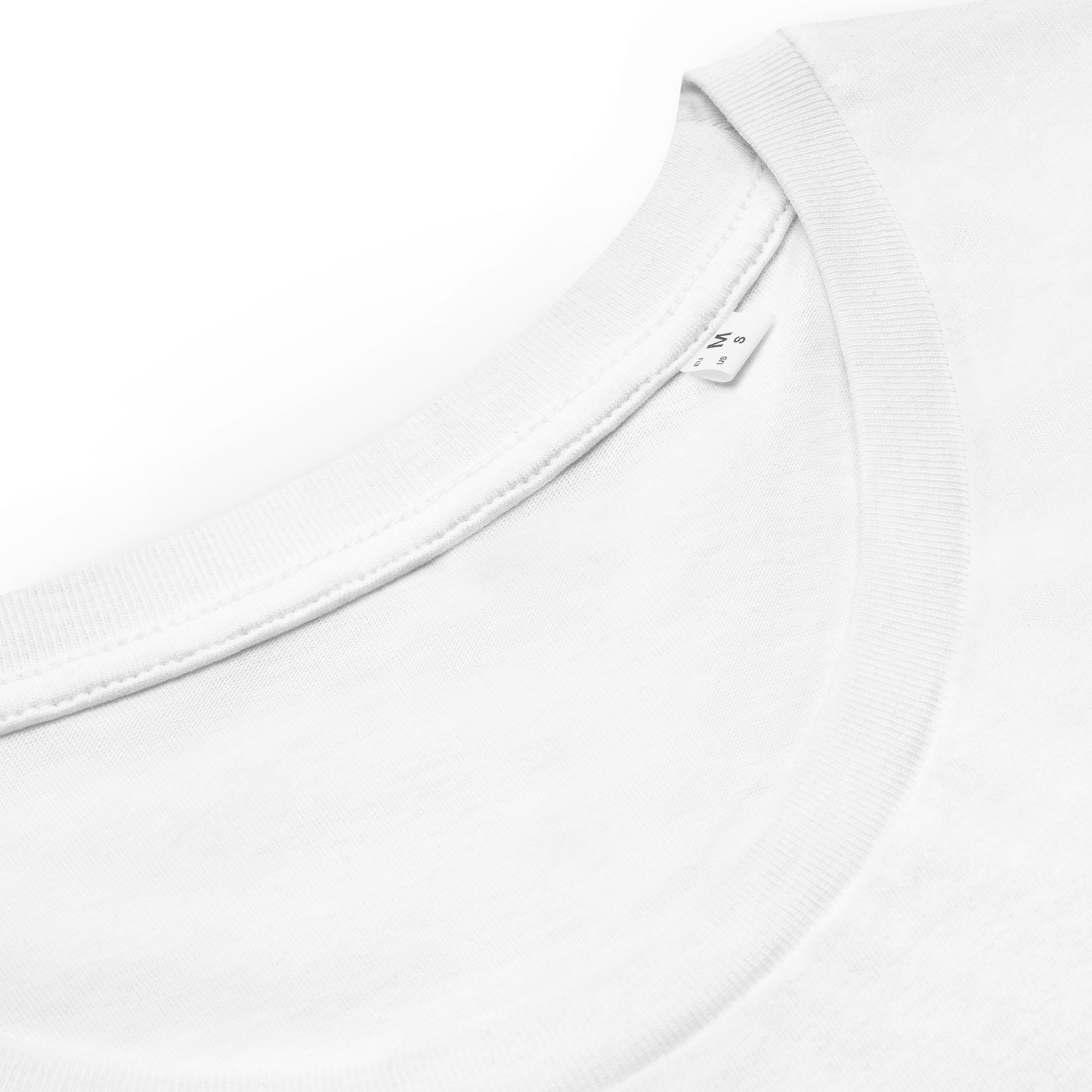 Geborduurd lente vogels Bauhaus stijl wit T-shirt van biologisch katoen - Dames wit