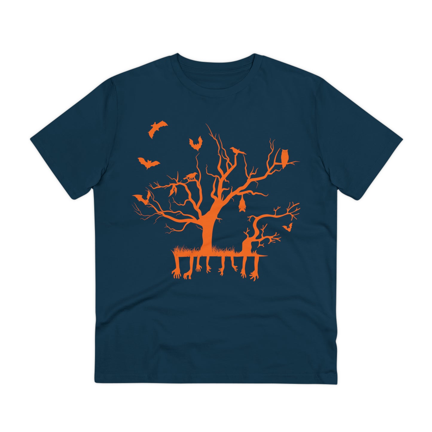 Halloween Zweig Orange Bio Creator T-Shirt - Unisex