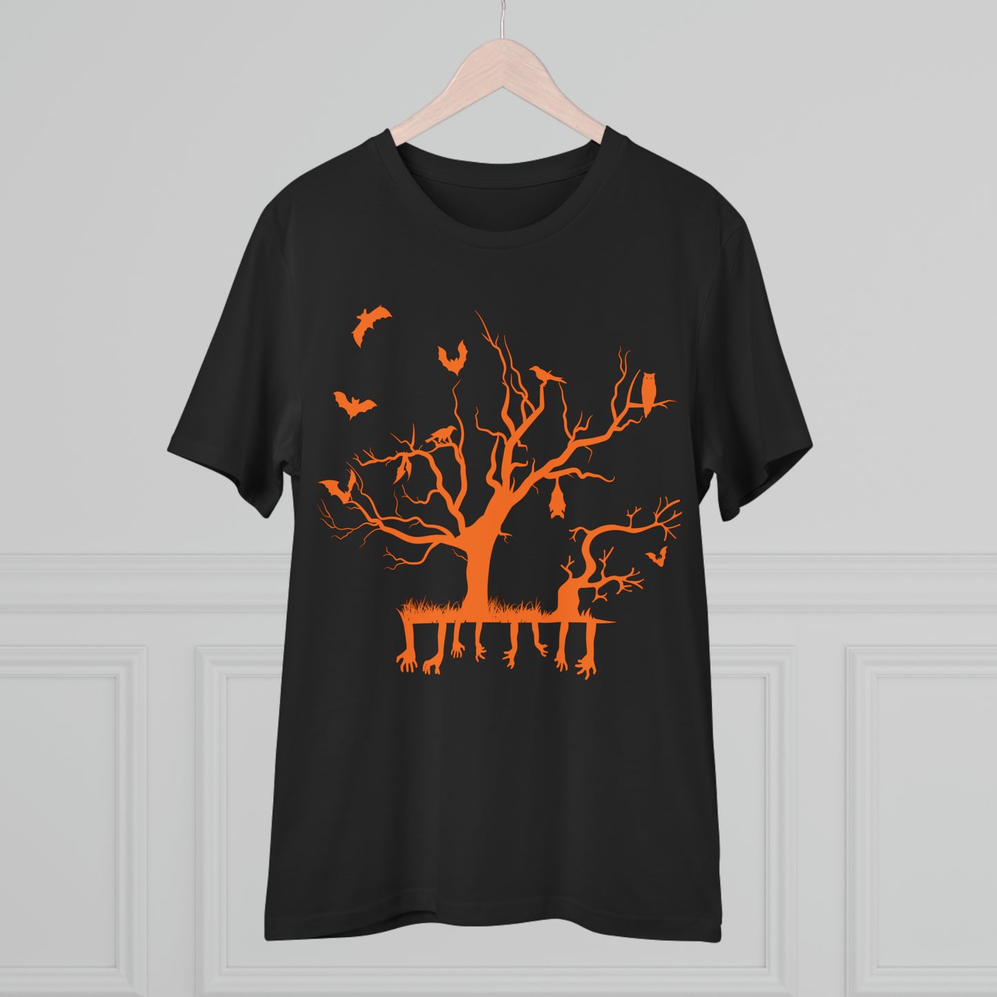 Halloween Zweig Orange Bio Creator T-Shirt - Unisex