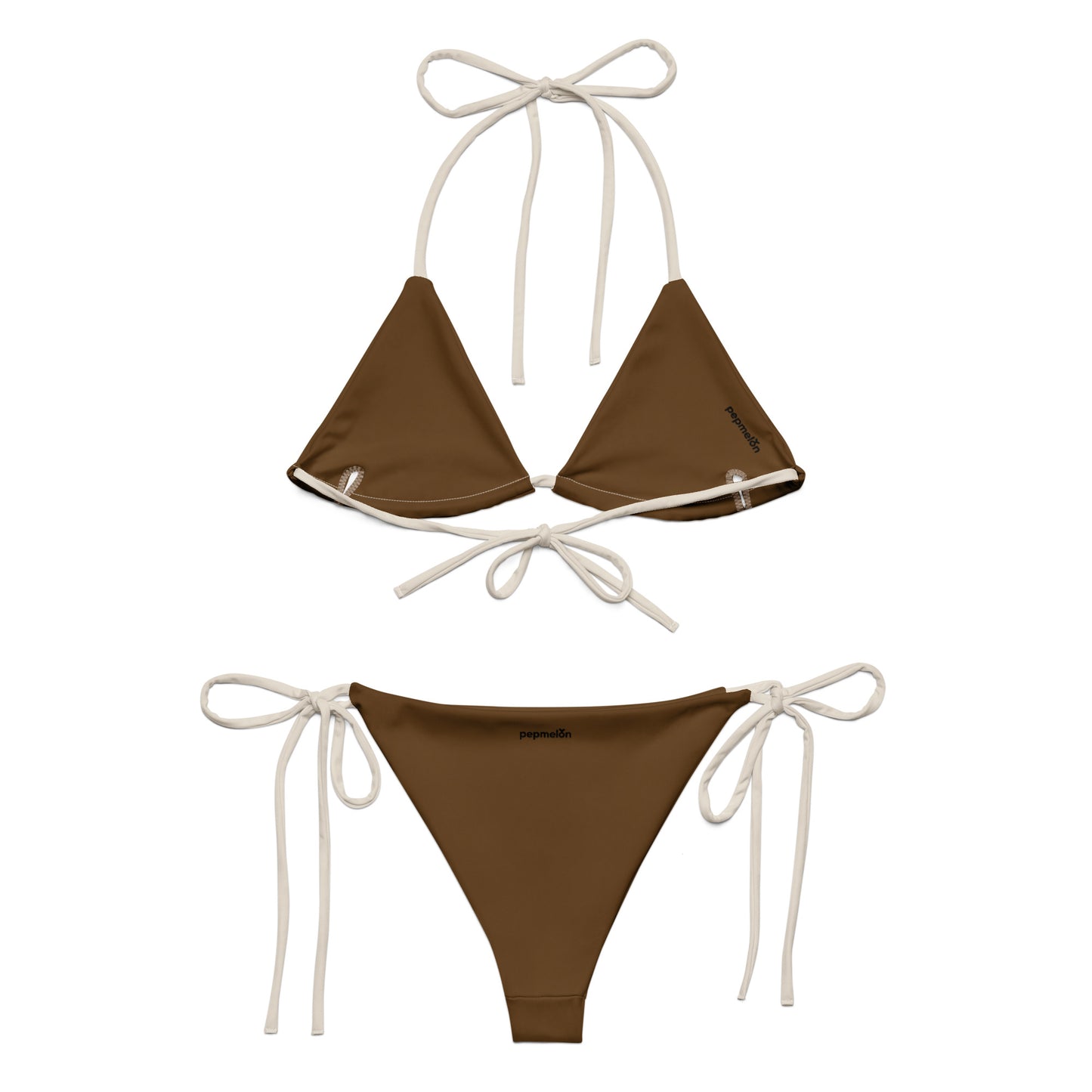 Bikini string recyclé beige albâtre