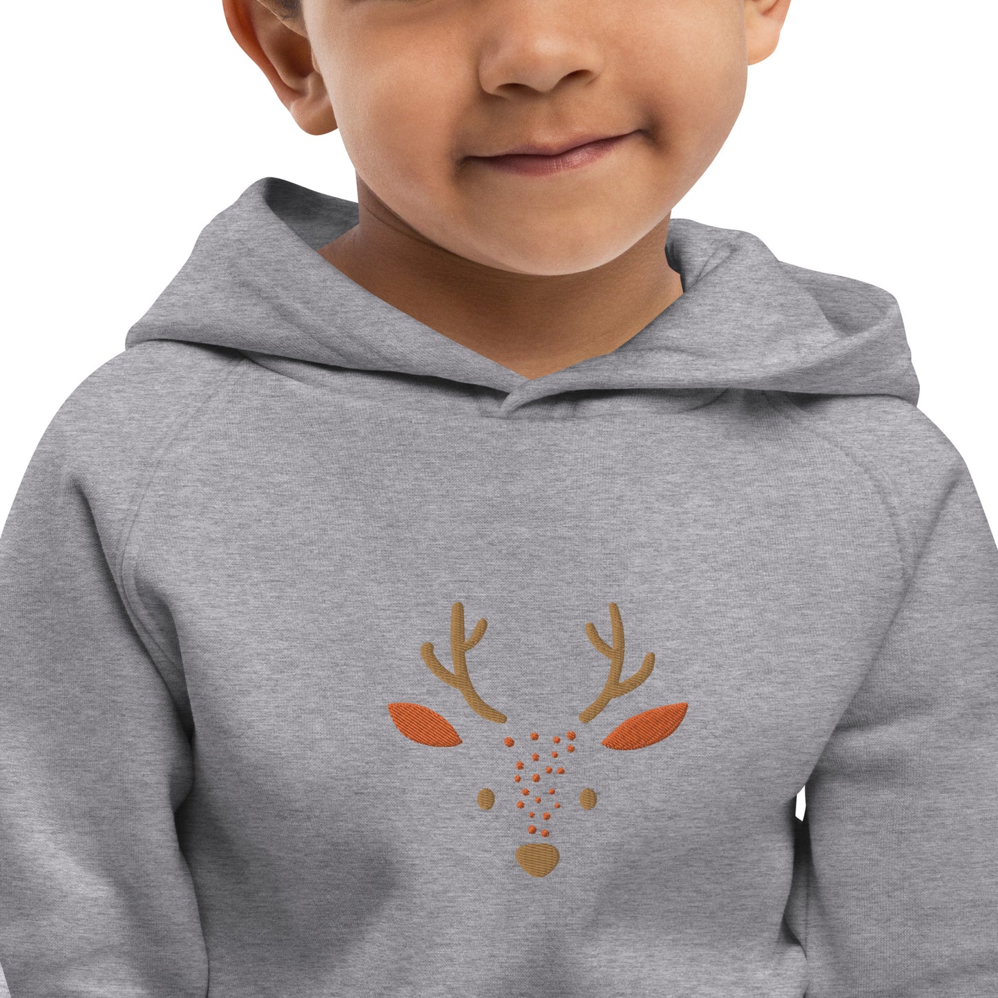 Deer 2 Kids Öko Hoodie mit süßen Tieren, Bio-Baumwollpullover für Kinder, Geschenkidee für Kinder, weicher Hoodie für Kinder zu Weihnachten