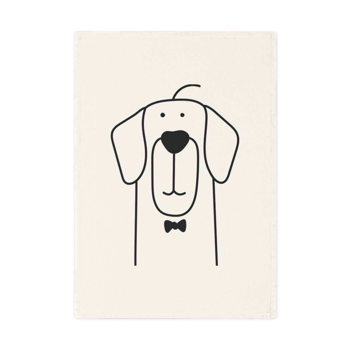 Retriever Hund Baumwolle Geschirrtuch, 50 x 70 cm, Bio-Baumwolle, umweltfreundliches Hunde-Küchentuch, Badezimmerhandtuch mit Welpen