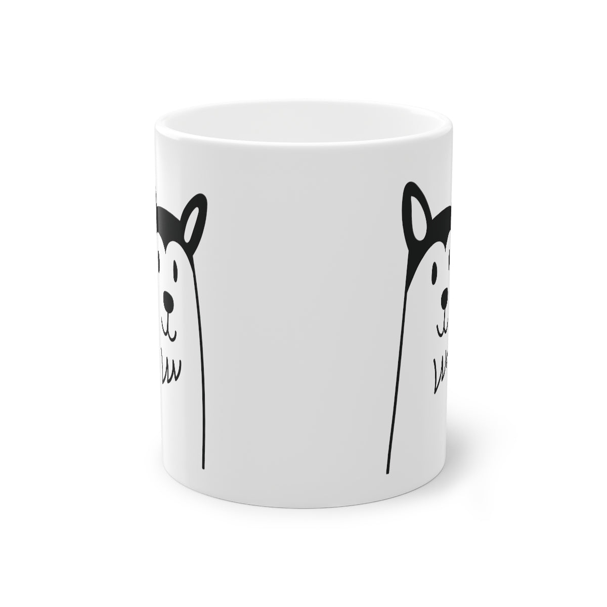 Cute dog Husky mug, white, 325 ml / 11 oz Coffee mug, tea mug for kids, children, puppies mug for dog lovers, dog owners