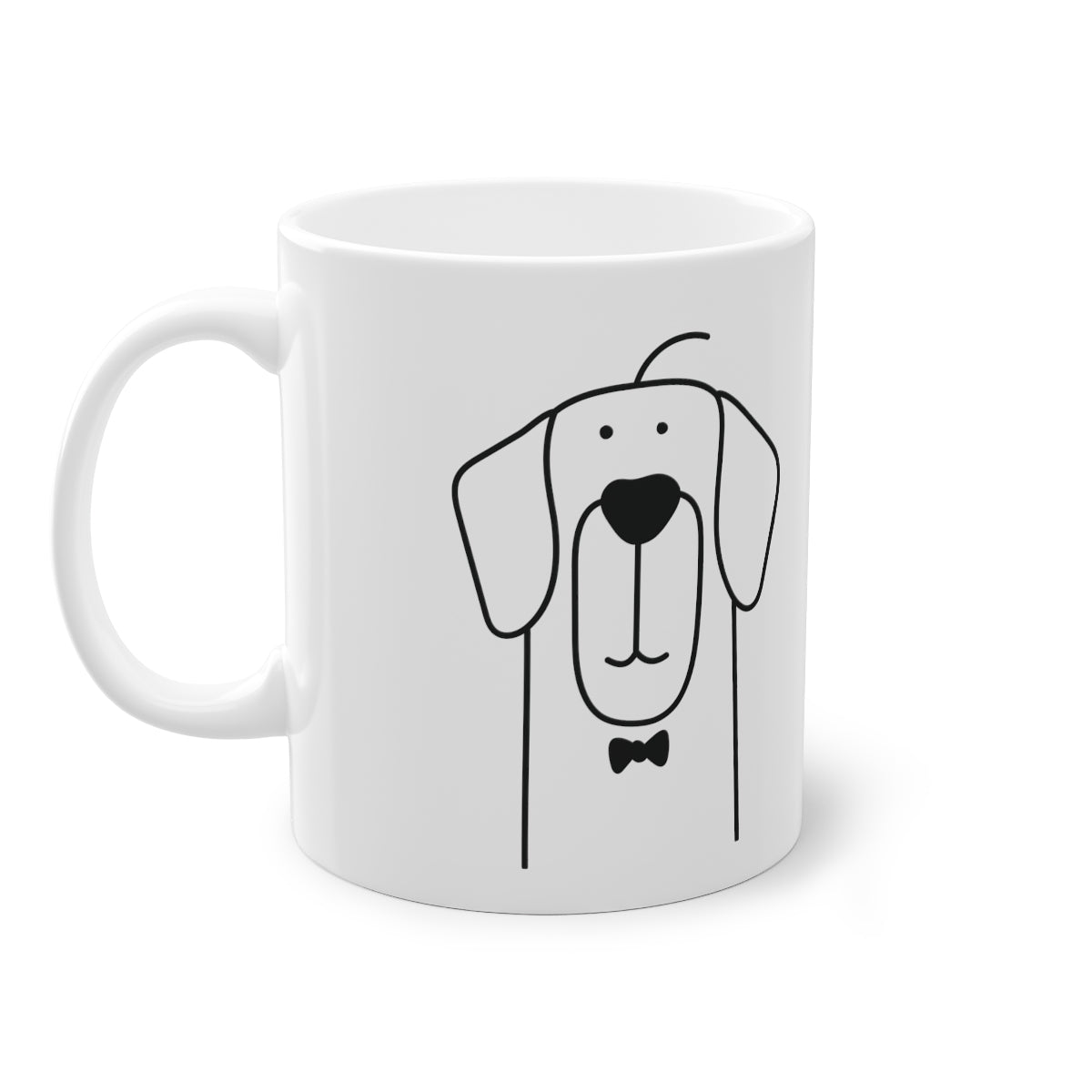 Niedlicher Hund Retriever Becher, weiß, 325 ml / 11 oz Kaffeebecher, Teebecher für Kinder, Kinder, Welpenbecher für Hundeliebhaber, Hundebesitzer