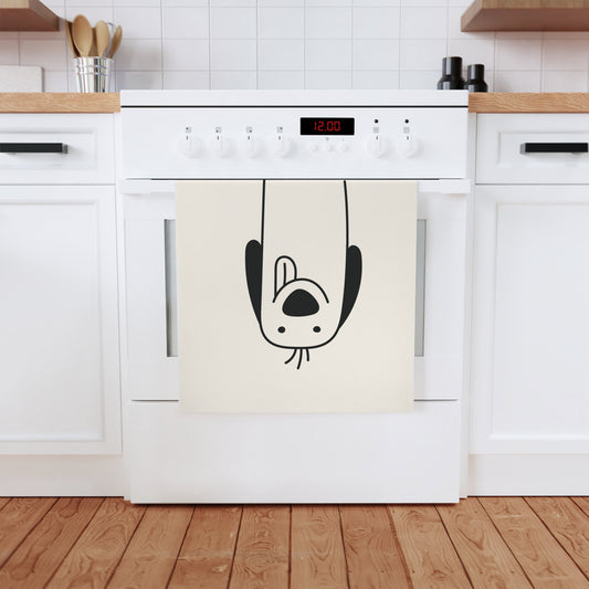 Spaniel dog Cotton Tea Towel, 50 x 70 cm, organic cotton, eco-friendly bear kitchen towel, bathroom hand towel with teddy